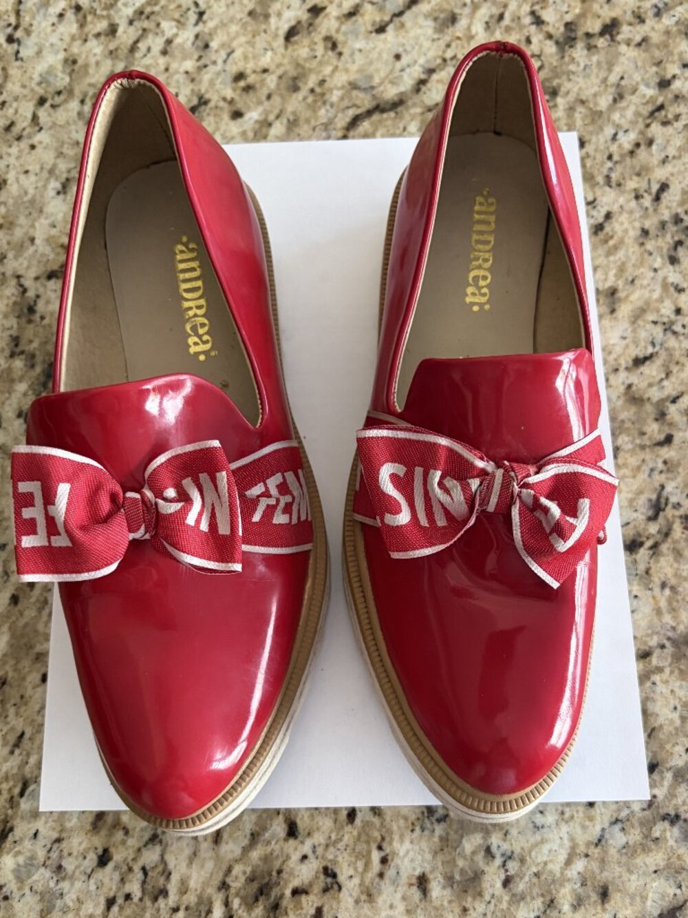 andrea Red Patent Leather Shoes